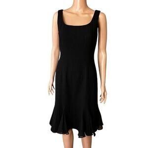 Carlisle Wool Dress Sz 2 Sleeveless Mermaid Hem Wedding Guest Old Money Preppy